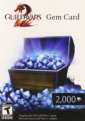 Guild Wars 2 2000 Gems Card